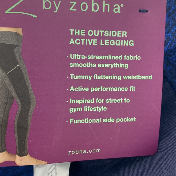 NWT - Z by Zobha outsider active legging blue - size 2XX, XX - Picture 2 of 3